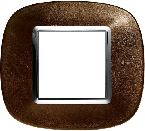 Рамка эллипс Legrand BTicino Аxial Axolute 2 мод Кожа Кофе  картинка